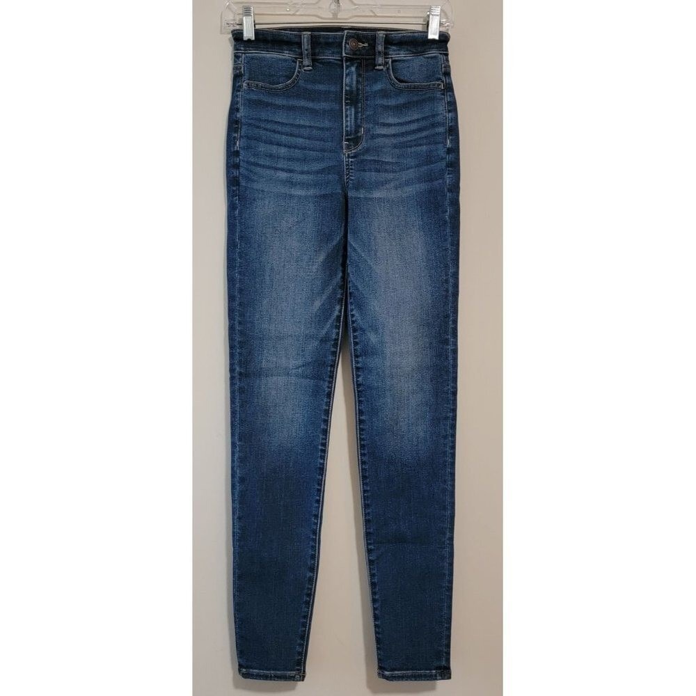 American Eagle Outfitters Highest Rise Jegging Women's Jeans Dark Wash Size 0